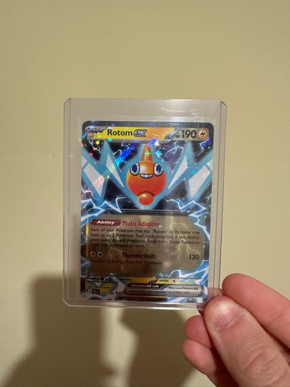 Pokemon Rotom EX Holo Card - Orange, Blue, Silver